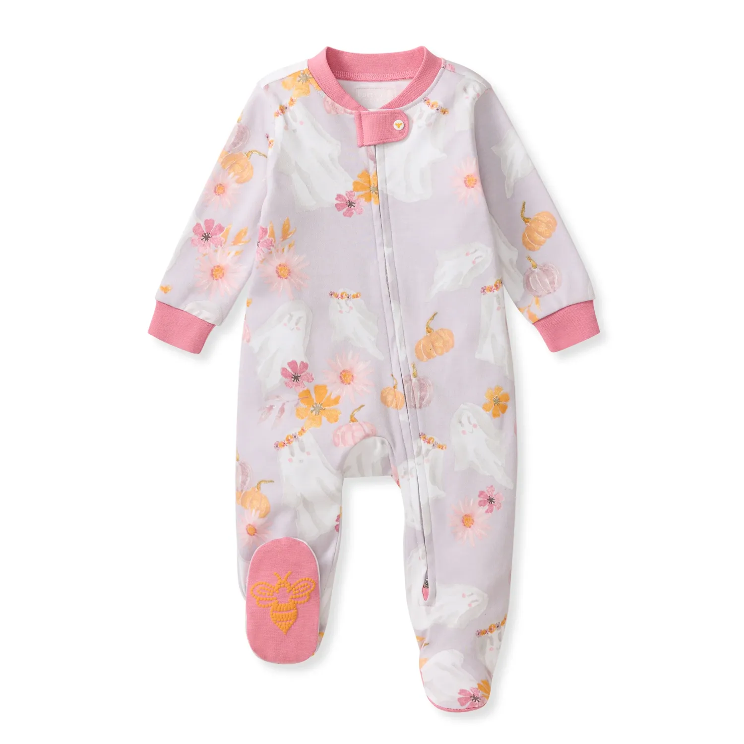 Groovy Ghouls Organic Cotton Pajama, Size: Newborn Footie