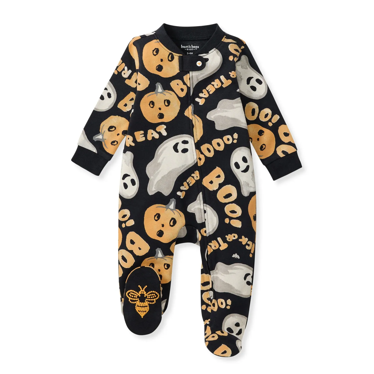 Boo! Organic Cotton Pajama, Size: Newborn Footie