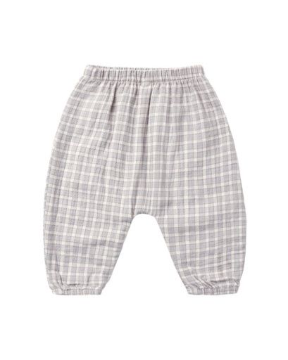 WOVEN PANT BLUE GINGHAM