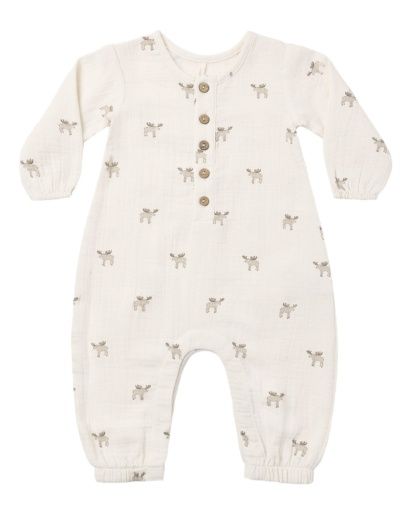 WOVEN JUMPSUIT MOOSE, Size: 0-3M