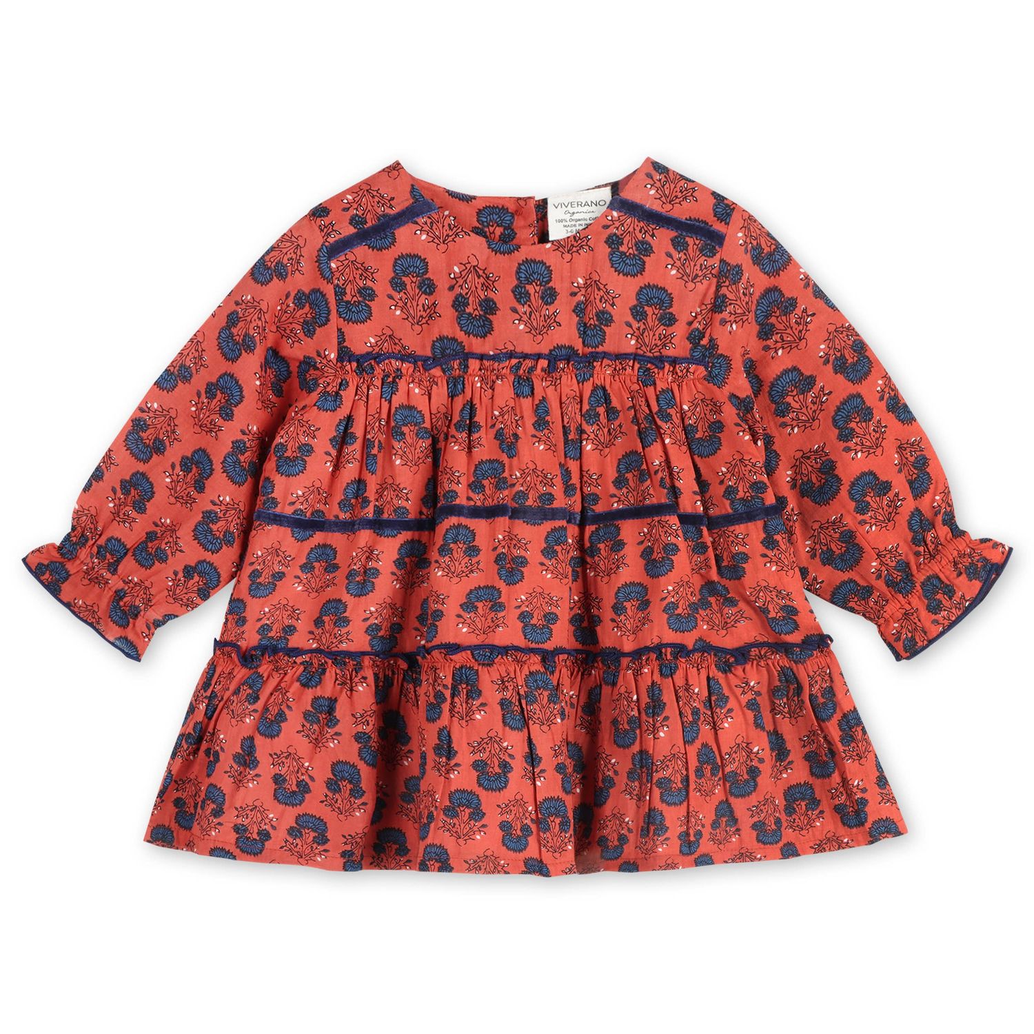Isadora Tiered Floral Dress &amp; Bloomer (Organic), Size: 0-3M