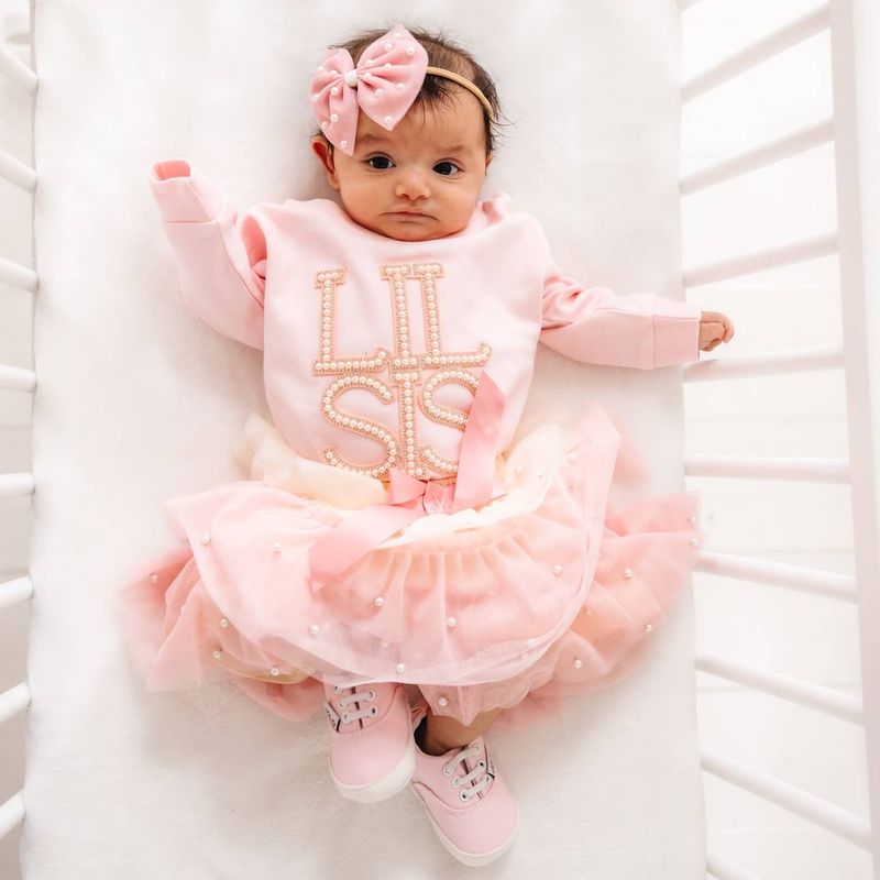 Lil Sis Pearl Patch Romper