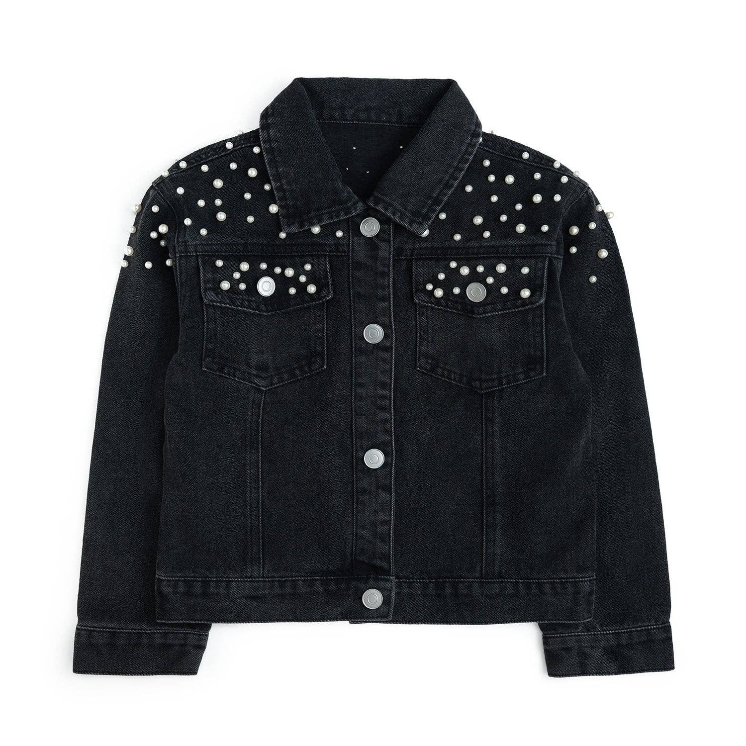 Black Pearl Denim Jacket, Size: 5/6