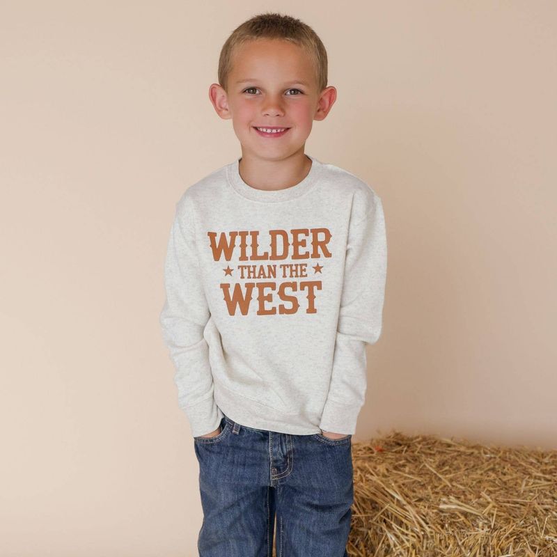 Wilder Than The West Western Sweatshirt