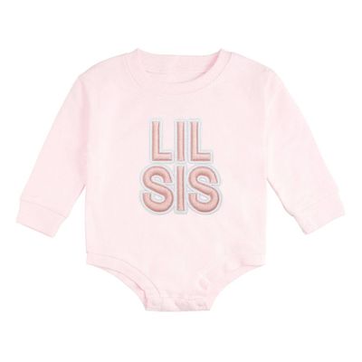 Lil Sis Embroidered Patch Romper | Family Fun