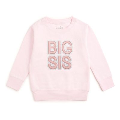Big Sis Embroidered Patch Sweatshirt | Family Fun