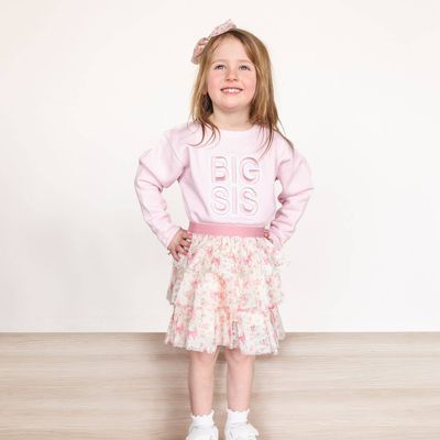 Big Sis Embroidered Patch Sweatshirt | Family Fun