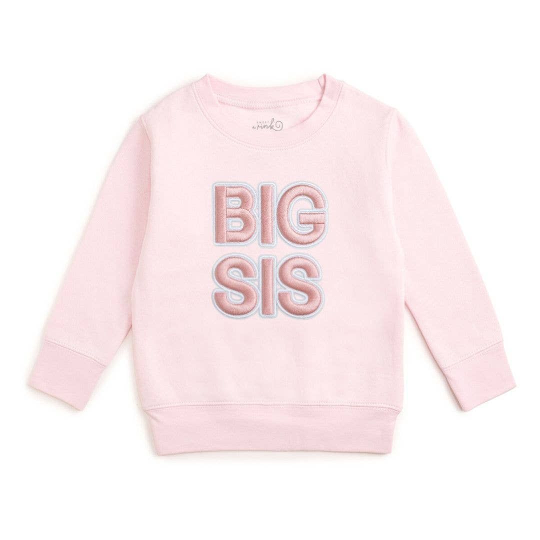 Big Sis Embroidered Patch Sweatshirt | Family Fun, Size: 4T