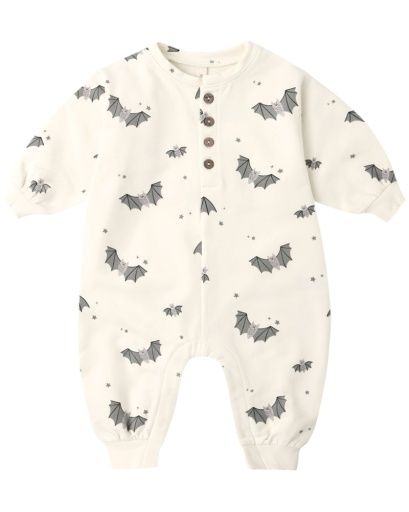 RELAXED FLEECE JUMPSUIT BABY BATS, Size: 0-3M