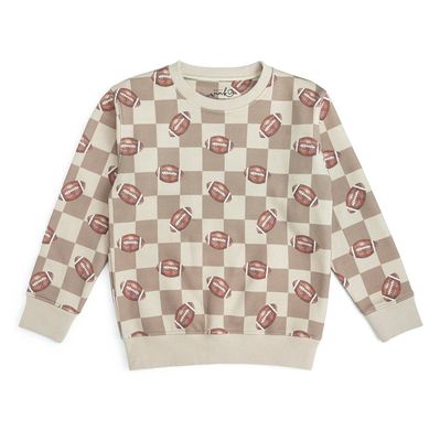 Football Checkered Sweatshirt