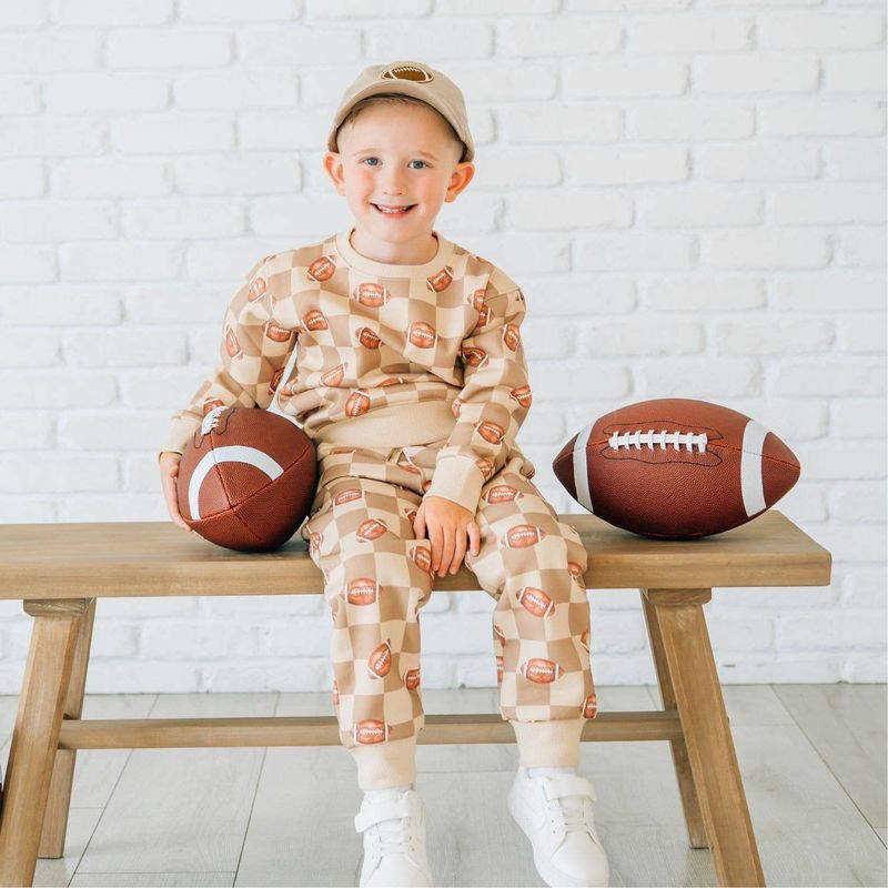 Football Checkered Sweatshirt