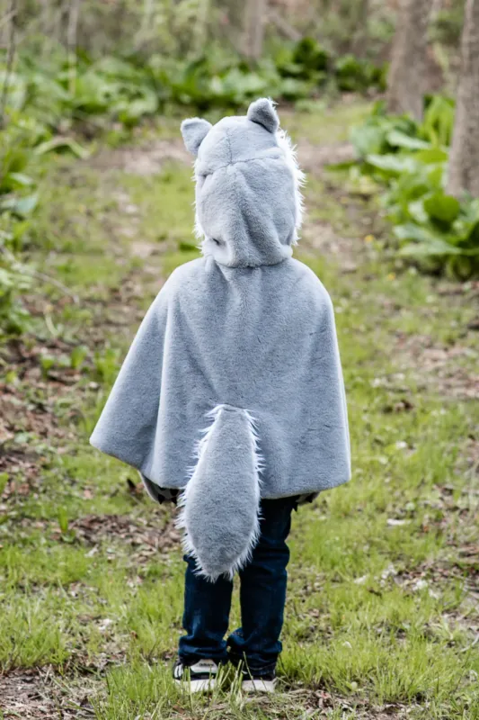 Woodland Storybook Wolf Cape (size 4-6y)