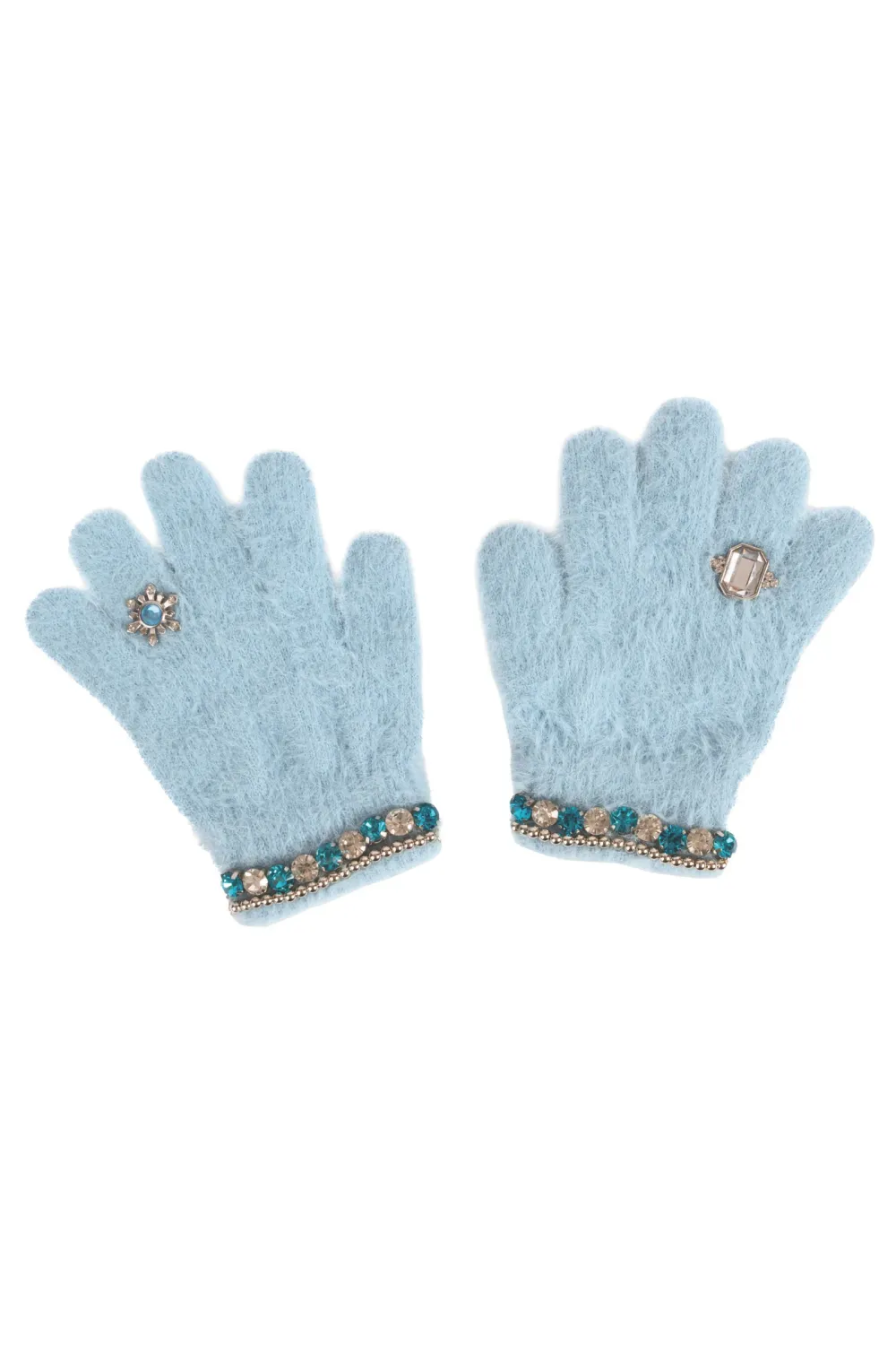 Boujee Bijou Gloves | Light Blue