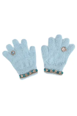 Boujee Bijou Gloves | Light Blue