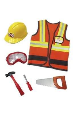 Construction Worker Set (Includes 7 Accessories)