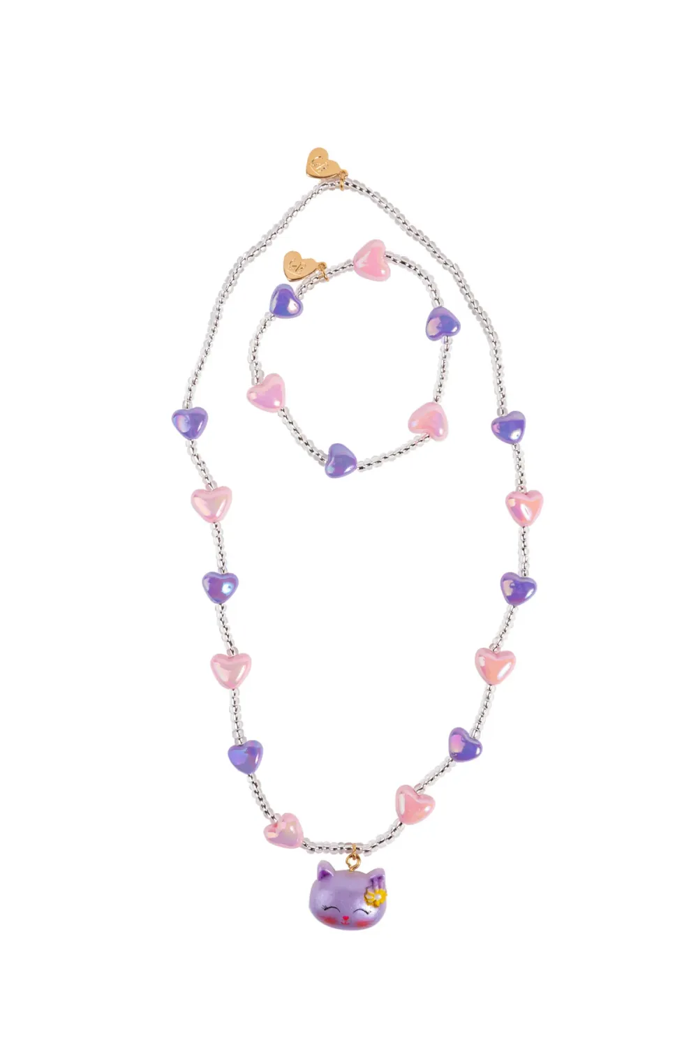 Lovely Kitty Necklace &amp; Bracelet Set (2pcs)