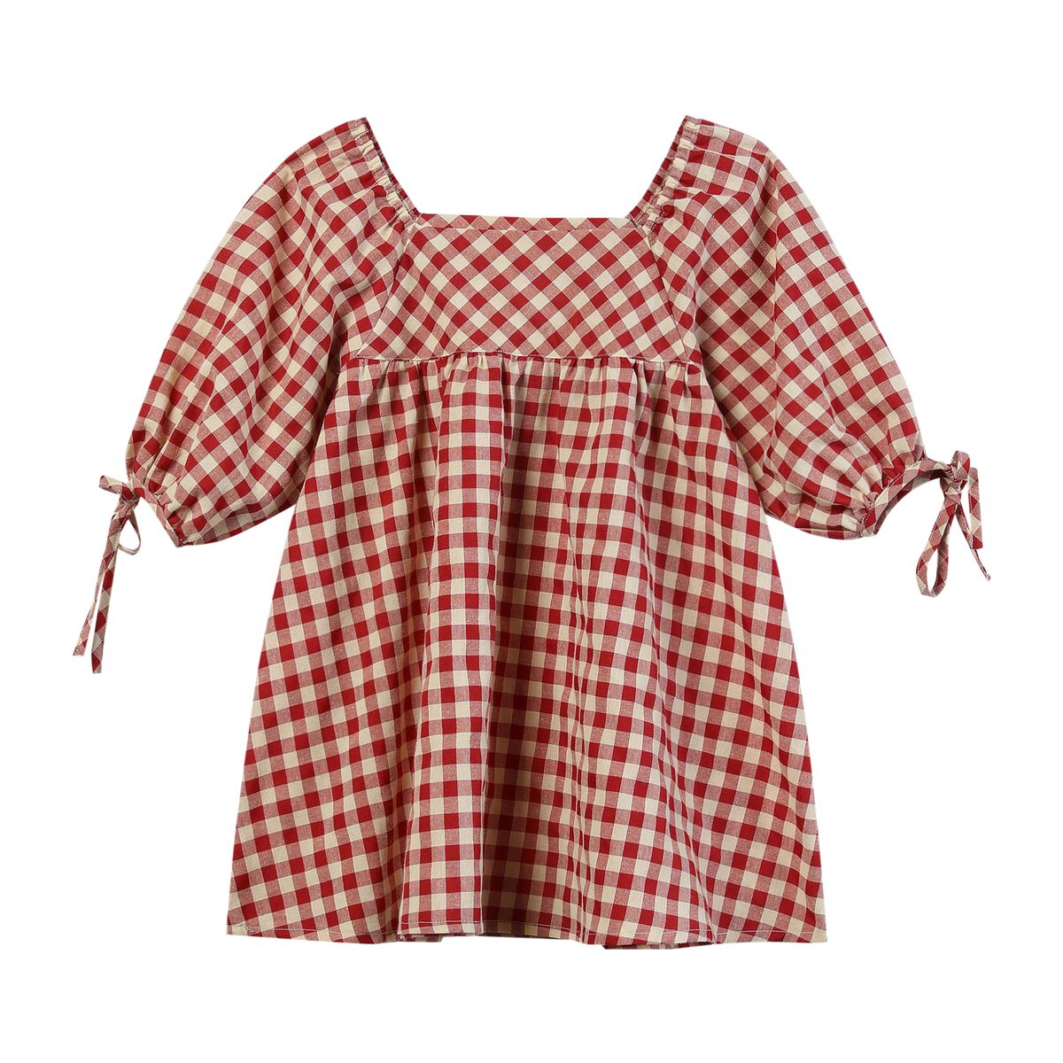 Olivia Dress | Red Check