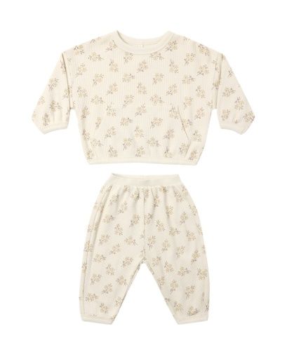 WAFFLE SLOUCH SET MEADOW, Size: 3-6M