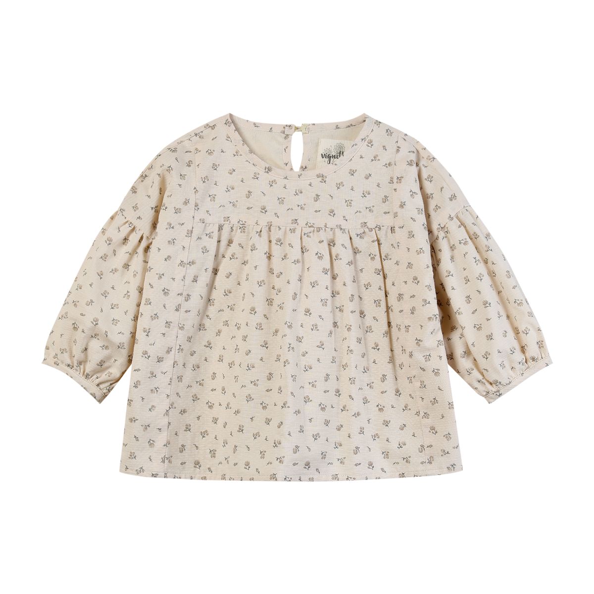 Blake Blouse | Oatmeal Rosebuds