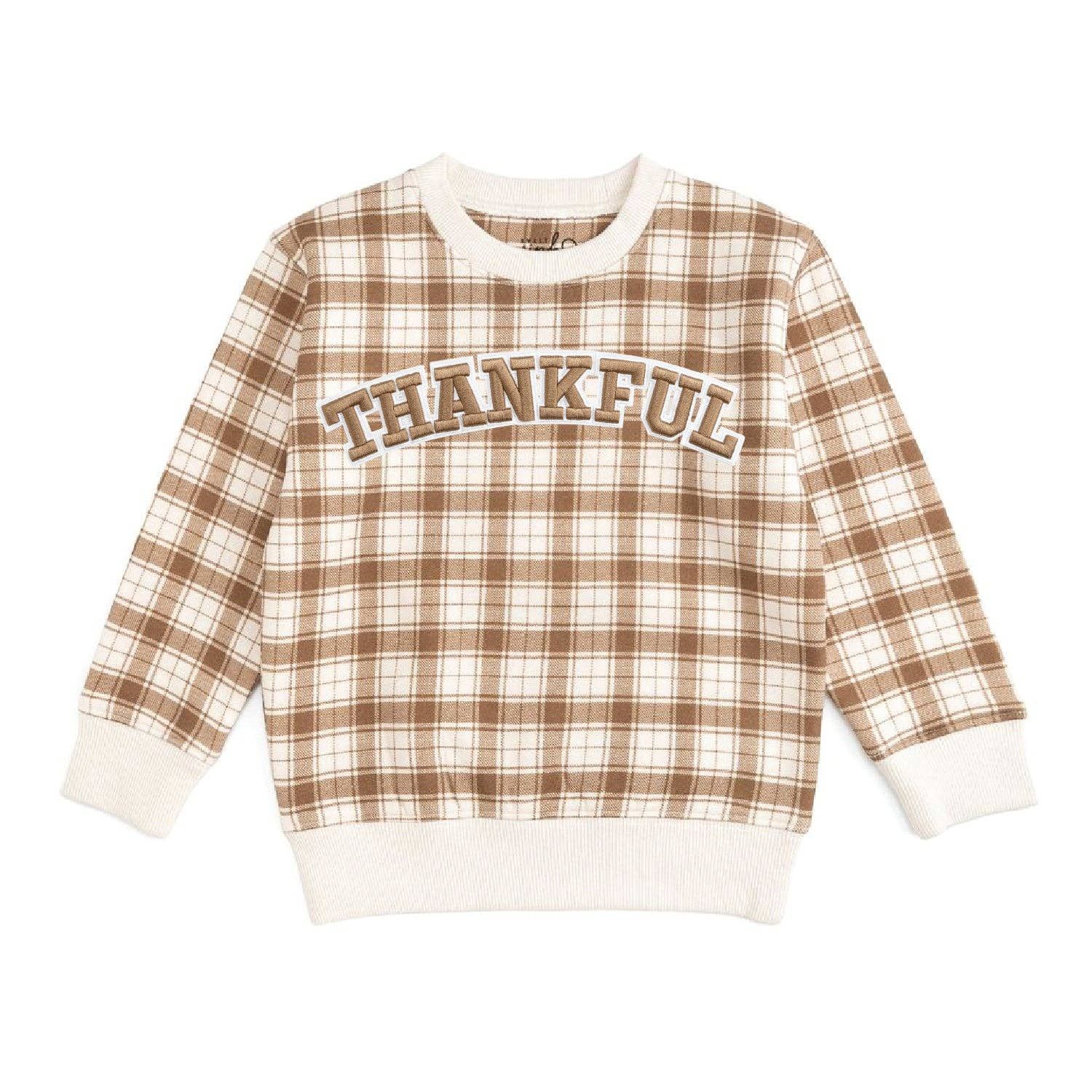Thankful Patch Thanksgiving Sweatshirt, Size: 12-18M