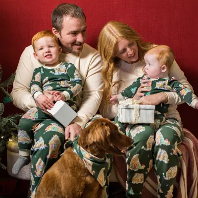 Gingerbread Houses Organic Cotton FAMILY PJs