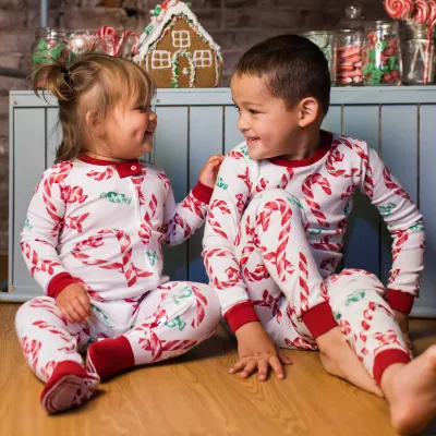 Candy Cane Love Organic Cotton Sleeper | Pjs