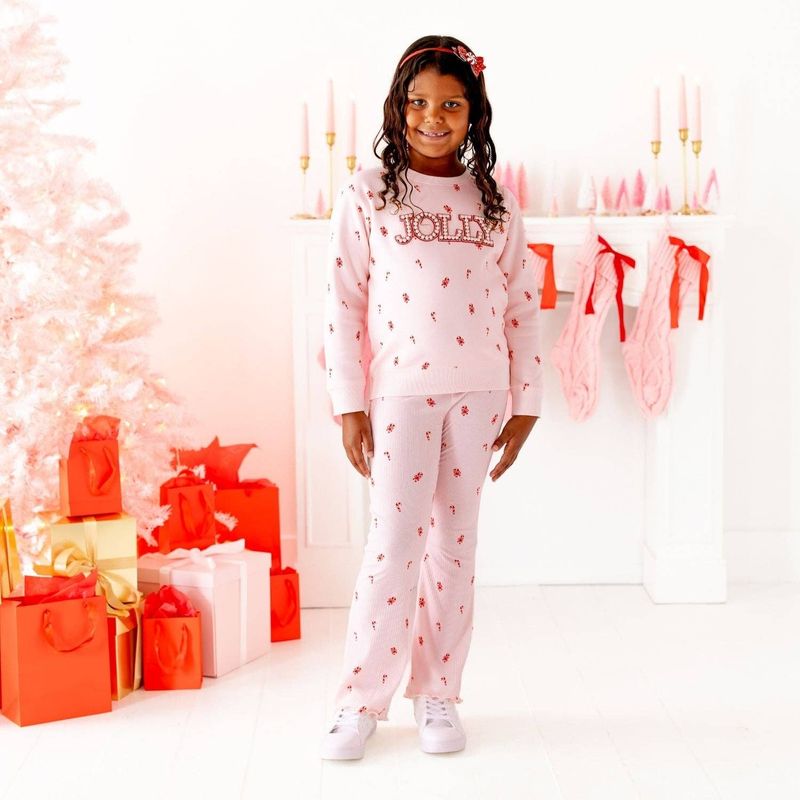 Candy Cane Christmas Flare Legging