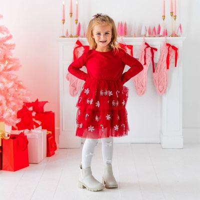 Ivory Velvet Mini Bow Tights - Holiday Accessories