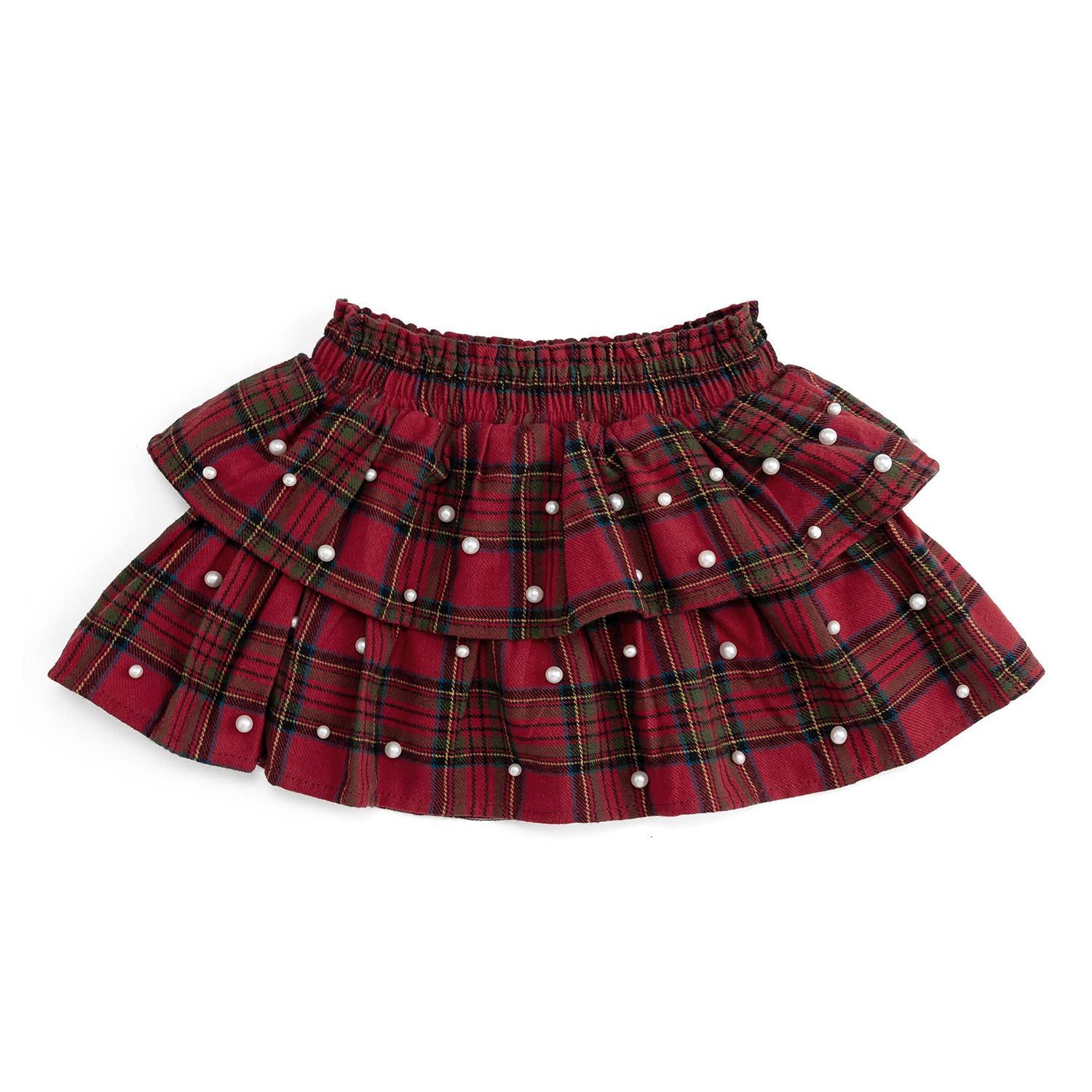 Christmas Tartan Pearl Skirt, Size: 10