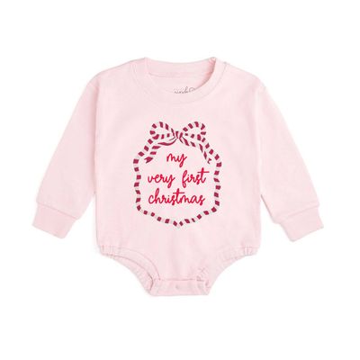 My First Christmas Long Sleeve Romper