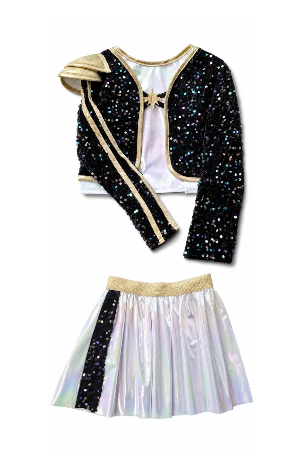 Rock Star Warrior Set with Jacket &amp; Attached Skirt