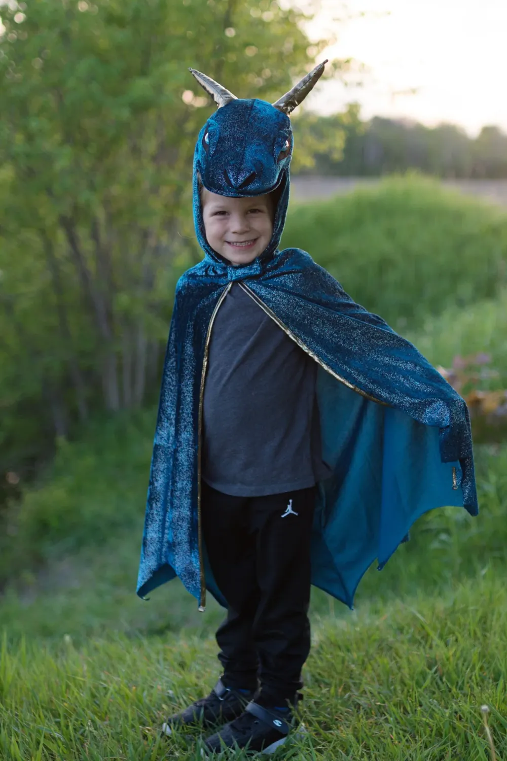 Starry Night Dragon | Teal-Gold