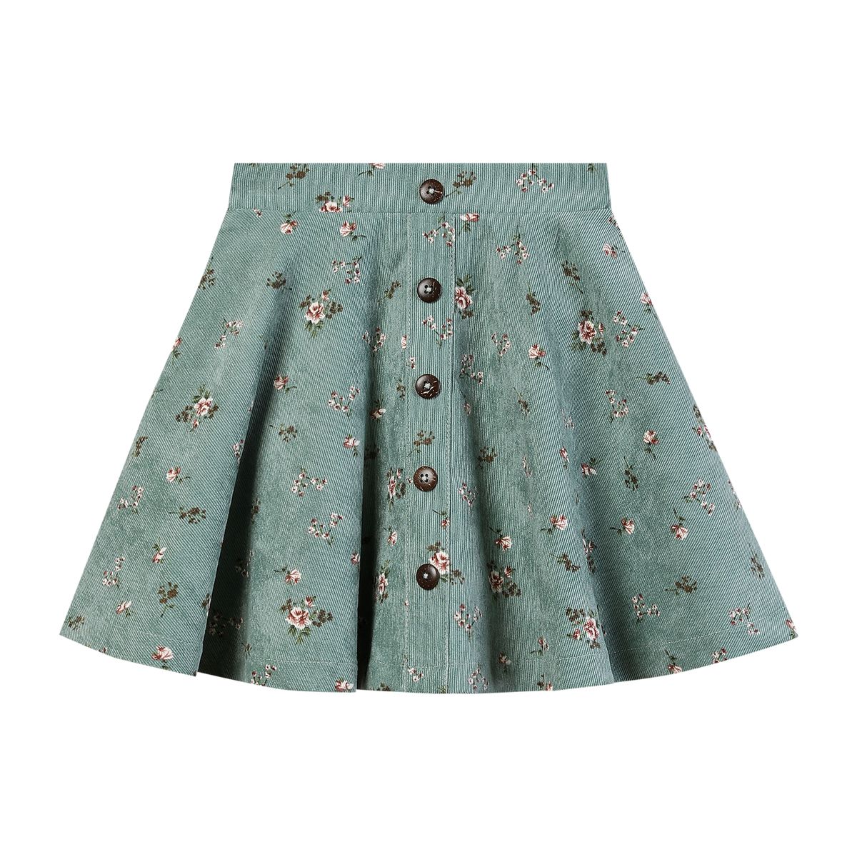 Cara Skort | Dusty Teal Floral