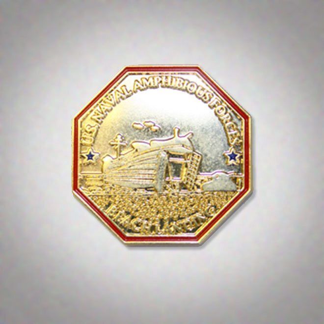 Pin Octagon Amphibious Forces