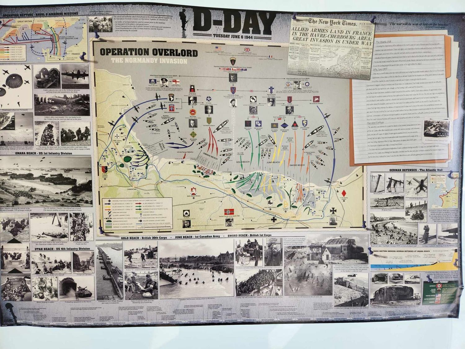 D-Day Poster Rolled &amp; Sleeved