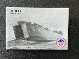 D-Day LST 325 Battleship Magnet