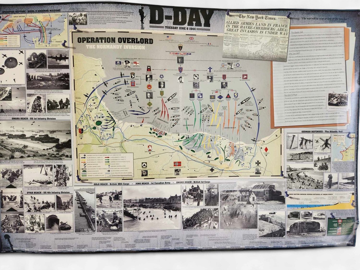 D-Day Poster Rolled &amp; Sleeved