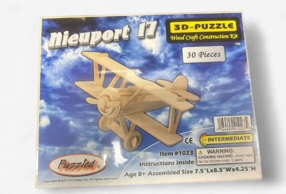3-D Nieuport 17 Puzzle