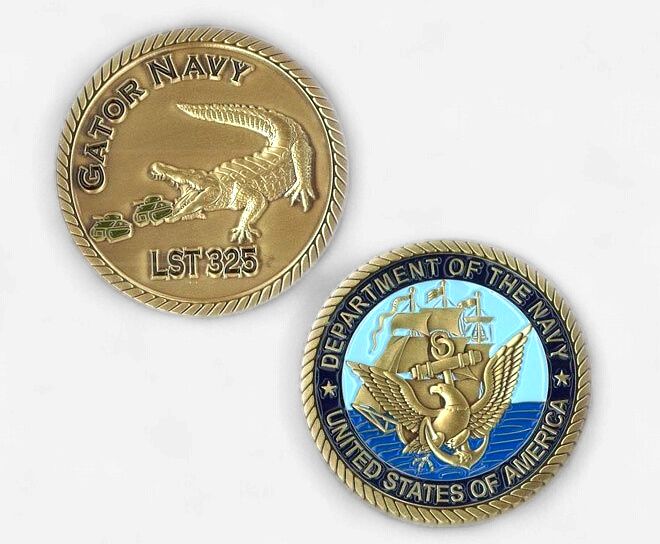 Challenge Coin Gator Navy