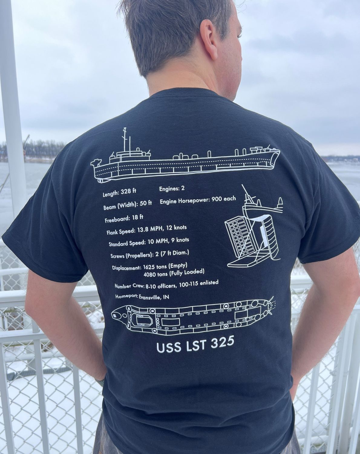 Black Blueprint Shirt (2X)
