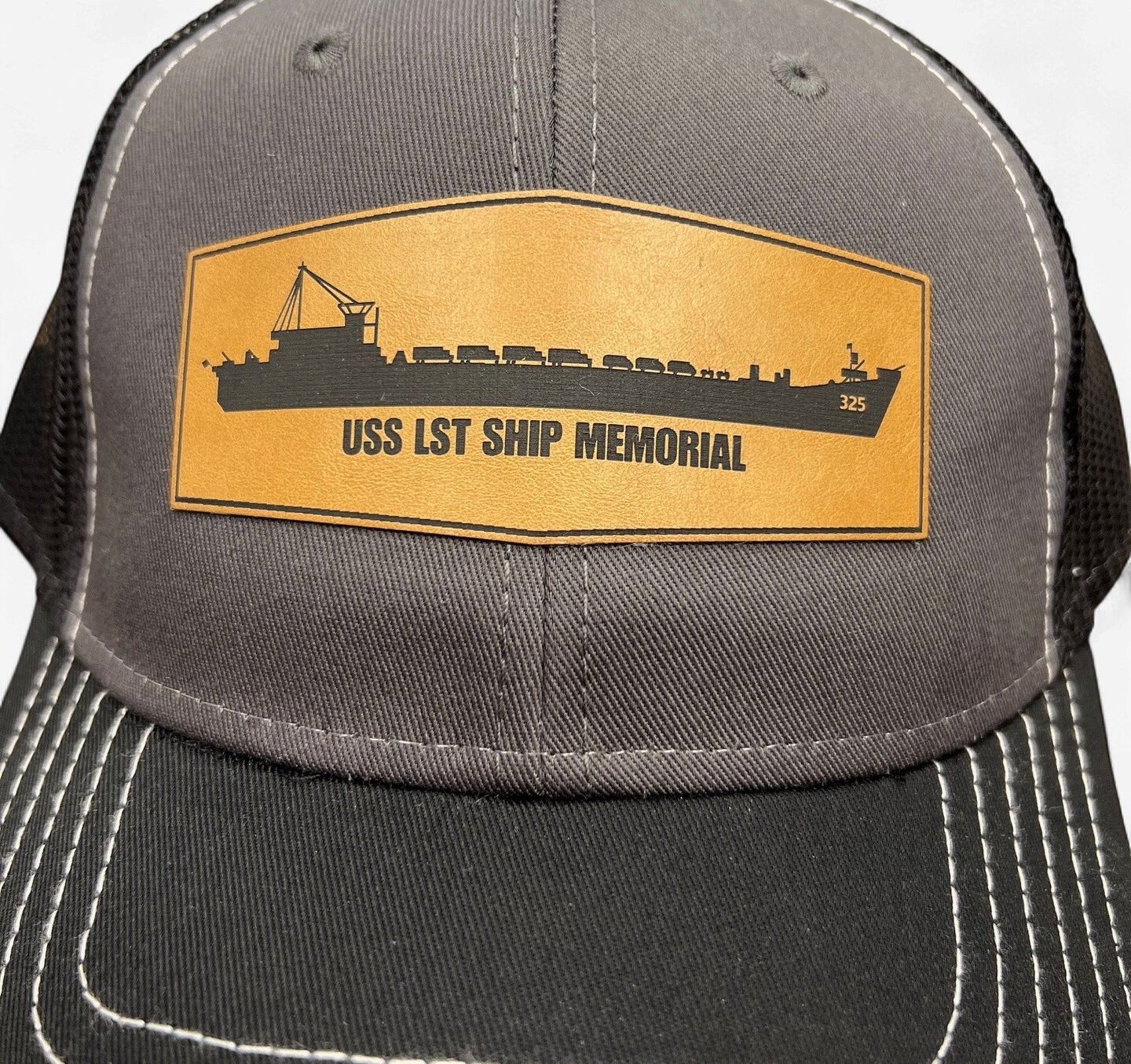 Leather Patch Cap Dark