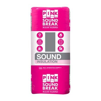 Pink Soundbreak ® Acoustic Insulation R2.7 (1160x430x90mm - 8pk) 4.5m2