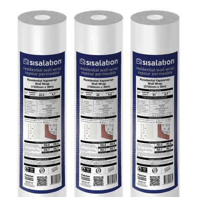 Sisalation Vapawrap ® Vapour Permeable Wall Wrap 1500x30m (45m2)