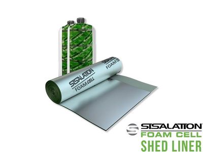Fletcher Insulation Sisalation - Foam Cell Shed Liner (1350x22.5m) 30m2