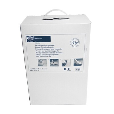 SEBO duo-P Dry cleaning Powder Box 10x500g bags