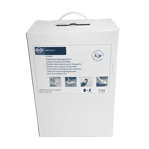 SEBO duo-P Dry cleaning Powder Box 10x500g bags