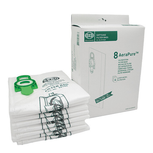 SEBO Filter Bag Softcase, Polypack 10 PCS (75150)