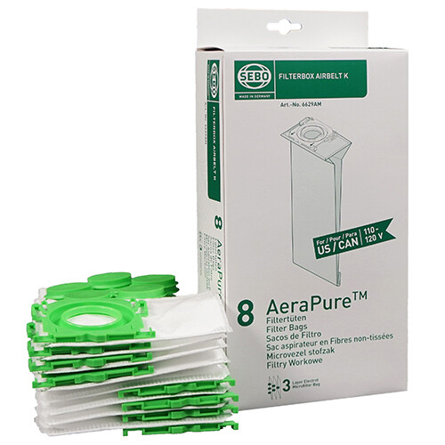 SEBO K-SERIES ULTRA BAG ELECTRET (PKG 8) (6629)