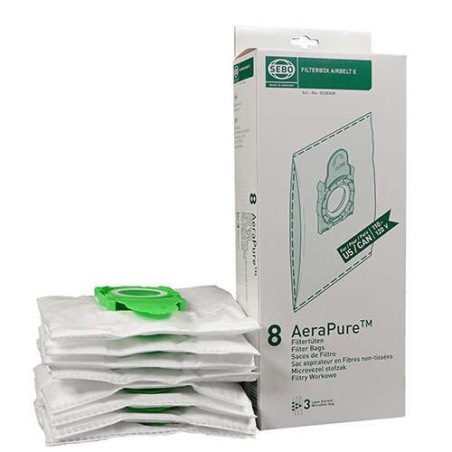 SEBO E-SERIES ELECTRET ULTRA BAGS (8/BOX)/ sac serie &#39; E &#39;