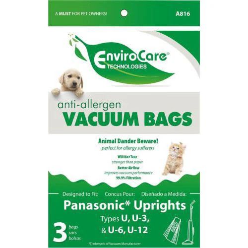 Panasonic / Carpet Pro Type U Hepa (PKG/3)